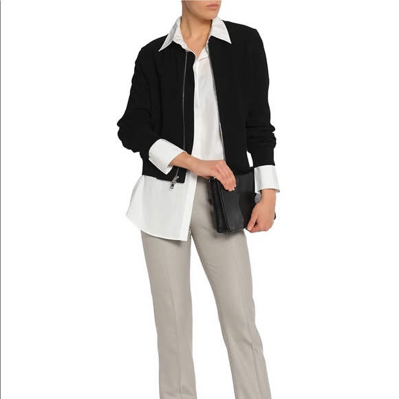 Theory Jackets & Blazers - Theory Crepe Bomber Jacket